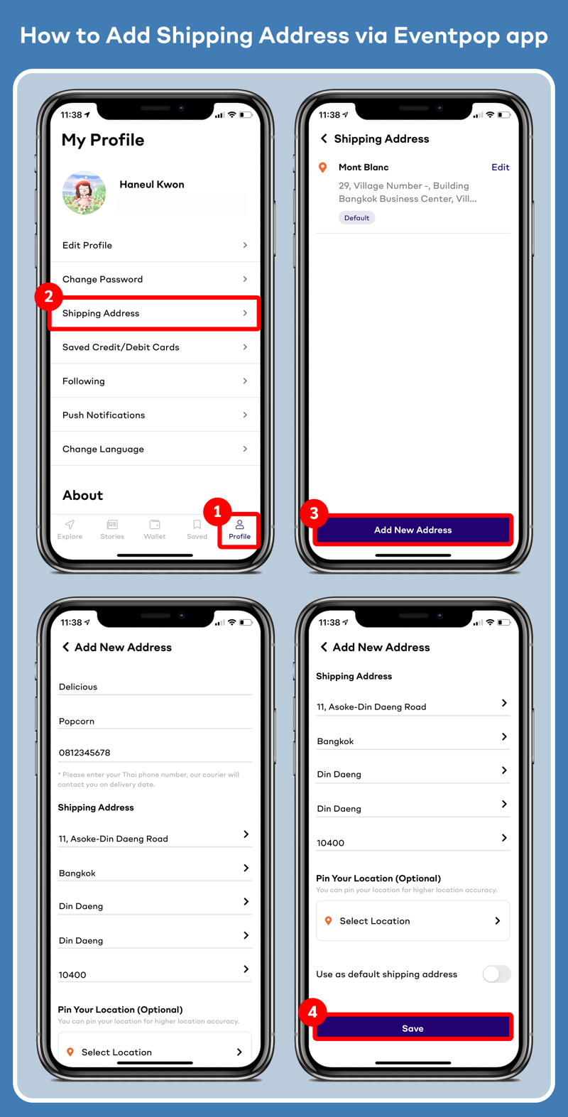 Add Shipping Address - EN (App)