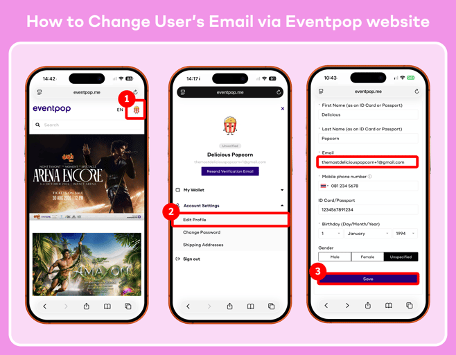 Change Email - EN (Mob-site)