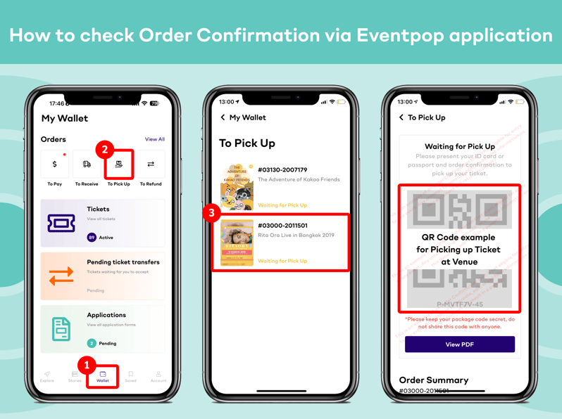 Receive at Venue (Ticket) - EN (App)