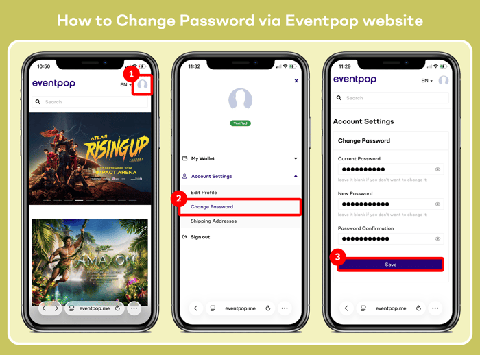 Update Change Password - EN (Mob-site)